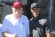 Donald Trump and Tiger Woods together on Friday. (Twitter/@izzy_pecoraro)