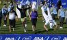RANCHO MIRAGE, CA - APRIL 02: Pernilla Lindberg of Sweden jumps into the water with her fiance Daniel Taylor and her parents Jan and Gunilla Lindberg after winning the the ANA Inspiration on the Dinah Shore Tournament Course at Mission Hills Country Club on April 2, 2018 in Rancho Mirage, California. (Photo by Robert Laberge/Getty Images)