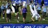 RANCHO MIRAGE, CA - APRIL 02: Pernilla Lindberg of Sweden jumps into the water with her fiance Daniel Taylor and her parents Jan and Gunilla Lindberg after winning the the ANA Inspiration on the Dinah Shore Tournament Course at Mission Hills Country Club on April 2, 2018 in Rancho Mirage, California. (Photo by Robert Laberge/Getty Images)