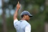 PONTE VEDRA BEACH, FL - MAY 12: Tiger Woods of the United States reacts on the eighth green during the third round of THE PLAYERS Championship on the Stadium Course at TPC Sawgrass on May 12, 2018 in Ponte Vedra Beach, Florida. (Photo by Sam Greenwood/Getty Images)