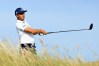 GULLANE, SCOTLAND - JULY 14: Rickie Fowler of USA takes his tee shot on hole eleven during day three of the Aberdeen Standard Investments Scottish Open at Gullane Golf Course on July 14, 2018 in Gullane, Scotland. (Photo by Andrew Redington/Getty Images)