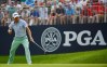 Aug 12, 2018; Saint Louis, MO, USA; Justin Thomas pumps his fist after making a birdie putt on the 10th green during the final round of the PGA Championship golf tournament at Bellerive Country Club. Mandatory Credit: Jeff Curry-USA TODAY Sports