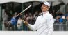 Sep 10, 2018; Newtown Square, PA, USA; Justin Rose flips his putter in reaction to missing his putt for par on the 18th green during the final round of the BMW Championship golf tournament at Aronimink GC. Mandatory Credit: Bill Streicher-USA TODAY Sports