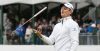 Sep 10, 2018; Newtown Square, PA, USA; Justin Rose flips his putter in reaction to missing his putt for par on the 18th green during the final round of the BMW Championship golf tournament at Aronimink GC. Mandatory Credit: Bill Streicher-USA TODAY Sports