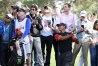 LAS VEGAS, NV - NOVEMBER 23: Tiger Woods plays his second shot on the third hole during The Match: Tiger vs Phil at Shadow Creek Golf Course on November 23, 2018 in Las Vegas, Nevada. (Photo by Harry How/Getty Images for The Match)