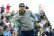 Michael Phelps leans into his swing on No. 1 at TPC Scottsdale