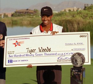 Tiger Woods first PGA Tour victory