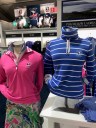 The Ralph Lauren women’s collection anchors the 2019 shop and the overall focus on more practical neck protection has been turned into stylishness with an “extreme jersey” pink sweater ($140) and a $165 drawcord funnelneck golf pullover. 