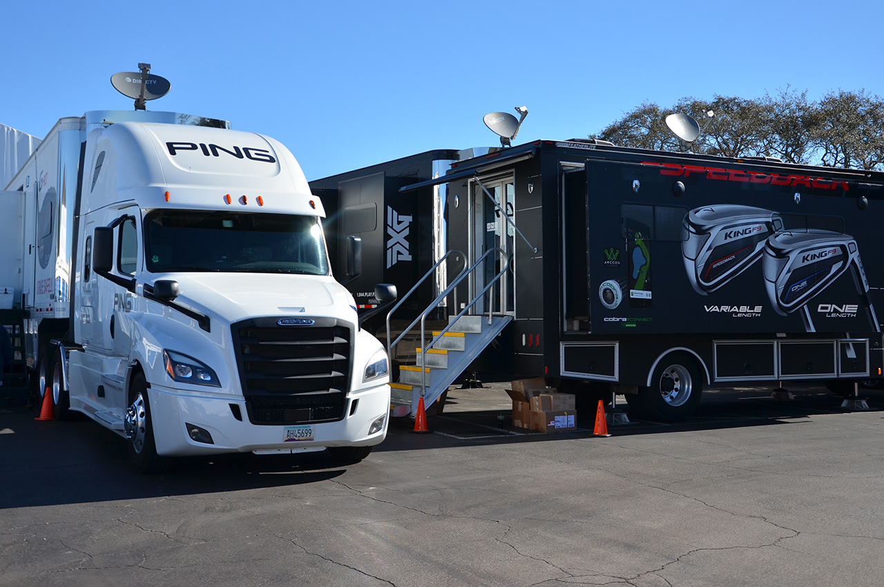 PGA Tour equipment vans