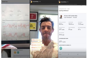 Billy Horschel and Rory McIlroy Peloton