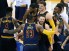 Cleveland Cavaliers forward LeBron James (23) celebrates with guard Matthew Dellavedova (8) the 95-93 victory against the Golden State Warriors in game two of the NBA Finals at Oracle Arena. Mandatory Credit: Bob Donnan-USA TODAY Sports  ORG XMIT: USATSI-225714 ORIG FILE ID:  20150607_gav_sd2_147.jpg