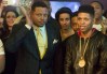 EMPIRE: Lucious (Terrence Howard, L) and Hakeem (Bryshere Gray, R) watch a performance in the special two-hour Die But Once/Who I Am Season Finale episode of EMPIRE airing Wednesday, March 18 (8:00-10:00 PM ET/PT) on FOX. CR: Chuck Hodes/FOX [Via MerlinFTP Drop]