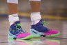 December 25, 2015; Oakland, CA, USA; Detail view of the shoes worn by Golden State Warriors guard Stephen Curry (30) during the second quarter in a NBA basketball game on Christmas against the Cleveland Cavaliers at Oracle Arena. The Warriors defeated the Cavaliers 89-83. Mandatory Credit: Kyle Terada-USA TODAY Sports