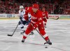 DETROIT, MI - APRIL 19: Gustav Nyquist #14 of the Detroit Red Wings looks to take a second period shot in front of Valtteri Filppula #51 of the Tampa Bay Lightning during Game Four of the Eastern Conference First Round during the 2016 NHL Stanley Cup Playoffs at Joe Louis Arena on April 19, 2016 in Detroit, Michigan. (Photo by Gregory Shamus/Getty Images) ORG XMIT: 629093527 ORIG FILE ID: 522499748