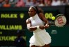 LONDON, ENGLAND - JULY 05: Serena Williams of The United States plays a backhand during the Ladies Singles Quarter Finals match against Anastasia Pavlyuchenkova of Russia on day eight of the Wimbledon Lawn Tennis Championships at the All England Lawn Tennis and Croquet Club on July 5, 2016 in London, England. (Photo by Adam Pretty/Getty Images) ORG XMIT: 596729061 ORIG FILE ID: 545079114