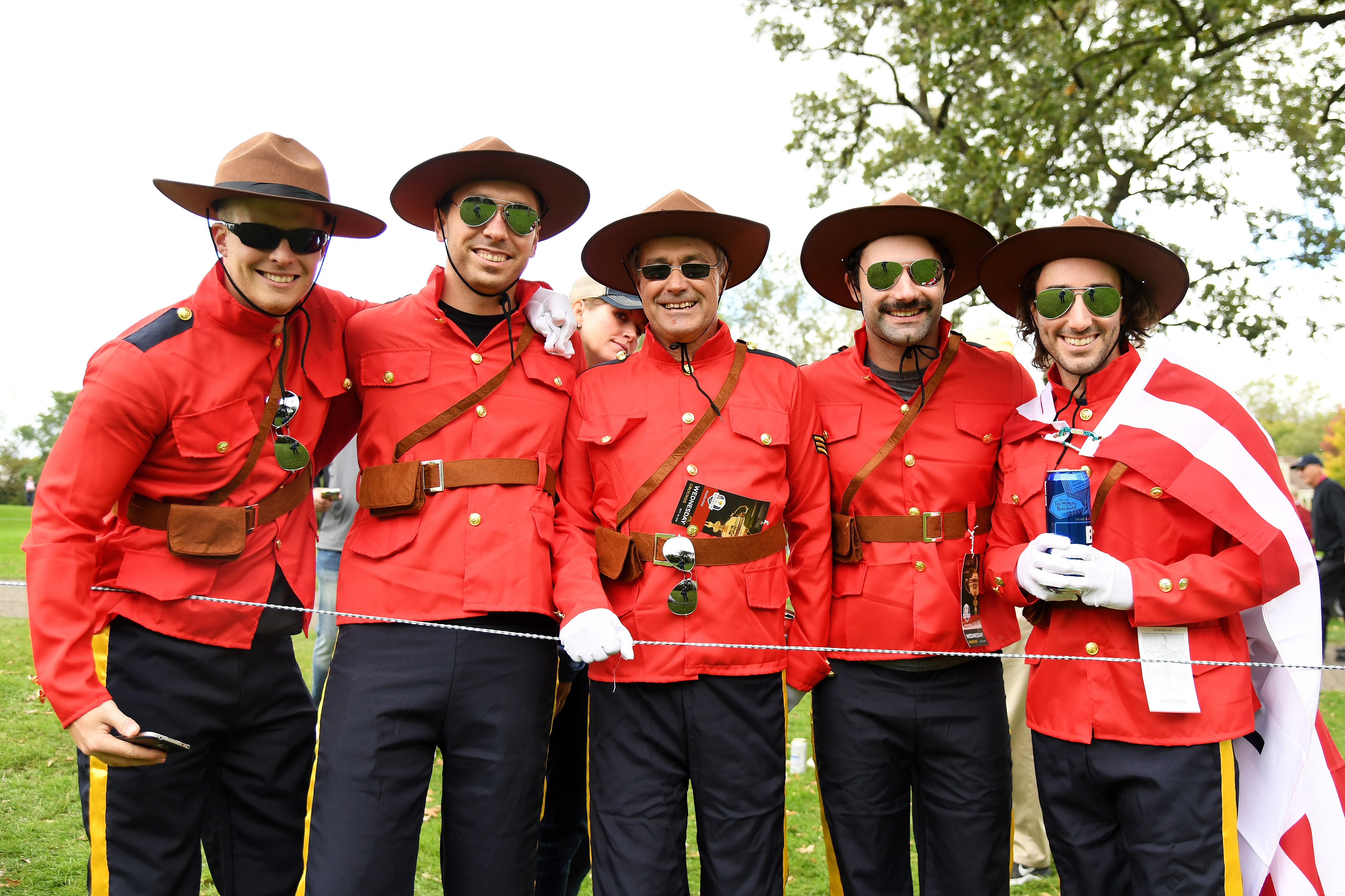 CHASKA, MN - SEPTEMBER 28: Fans look on during practice prior to the 2016 Ryder Cup at Hazeltine National Golf Club on September 28, 2016 in Chaska, Minnesota. (Photo by Ross Kinnaird/Getty Images) ORG XMIT: 672193047 ORIG FILE ID: 610925082