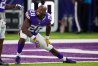 Sep 1, 2016; Minneapolis, MN, USA; Minnesota Vikings running back Adrian Peterson (28) stretches before the game against the Los Angeles Rams at U.S. Bank Stadium. Mandatory Credit: Brad Rempel-USA TODAY Sports