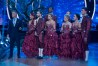 DANCING WITH THE STARS - "Episode 2307" - The eight remaining celebrities will dance to some of the most popular songs throughout the decades, as "Eras Night" comes to "Dancing with the Stars," live, MONDAY, OCTOBER 24 (8:00-10:01 p.m. EDT), on the ABC Television Network. (ABC/Eric McCandless) TOM BERGERON, SHARNA BURGESS, JAMES HINCHCLIFFE, LINDSAY ARNOLD, CALVIN JOHNSON JR., MAUREEN MCCORMICK, ARTEM CHIGVINTSEV, CHERYL BURKE, RYAN LOCHTE